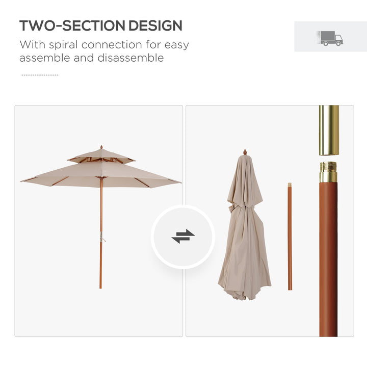 Outdoor Umbrella Beige