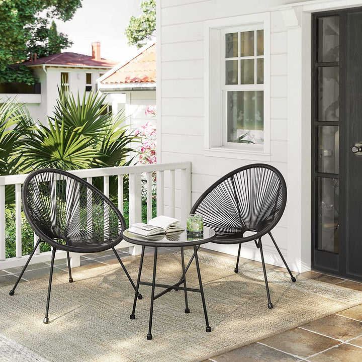 3 Pieces Acapulco Chairs Set