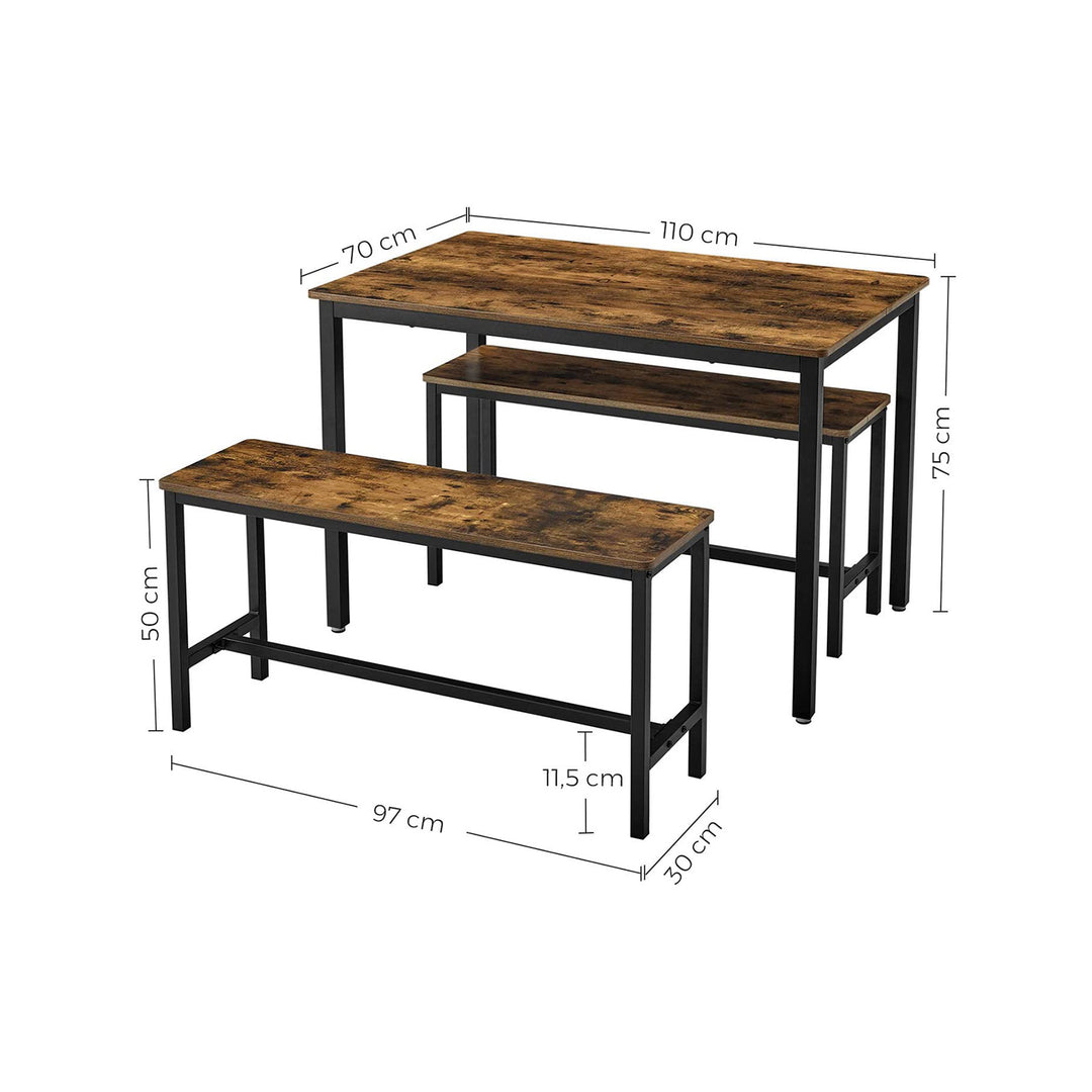 Dining Table with Benches