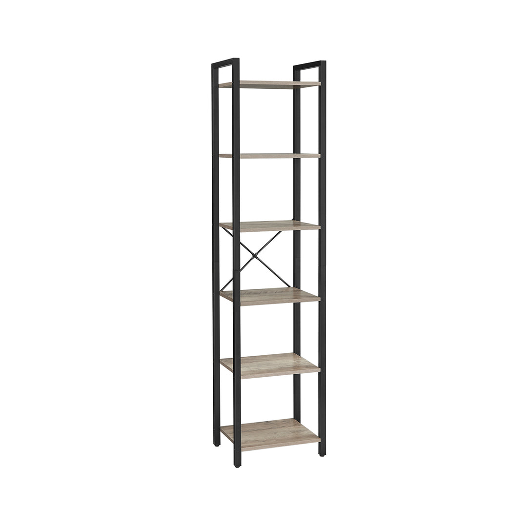 VASAGLE 6 Tier Standing Bookshelf