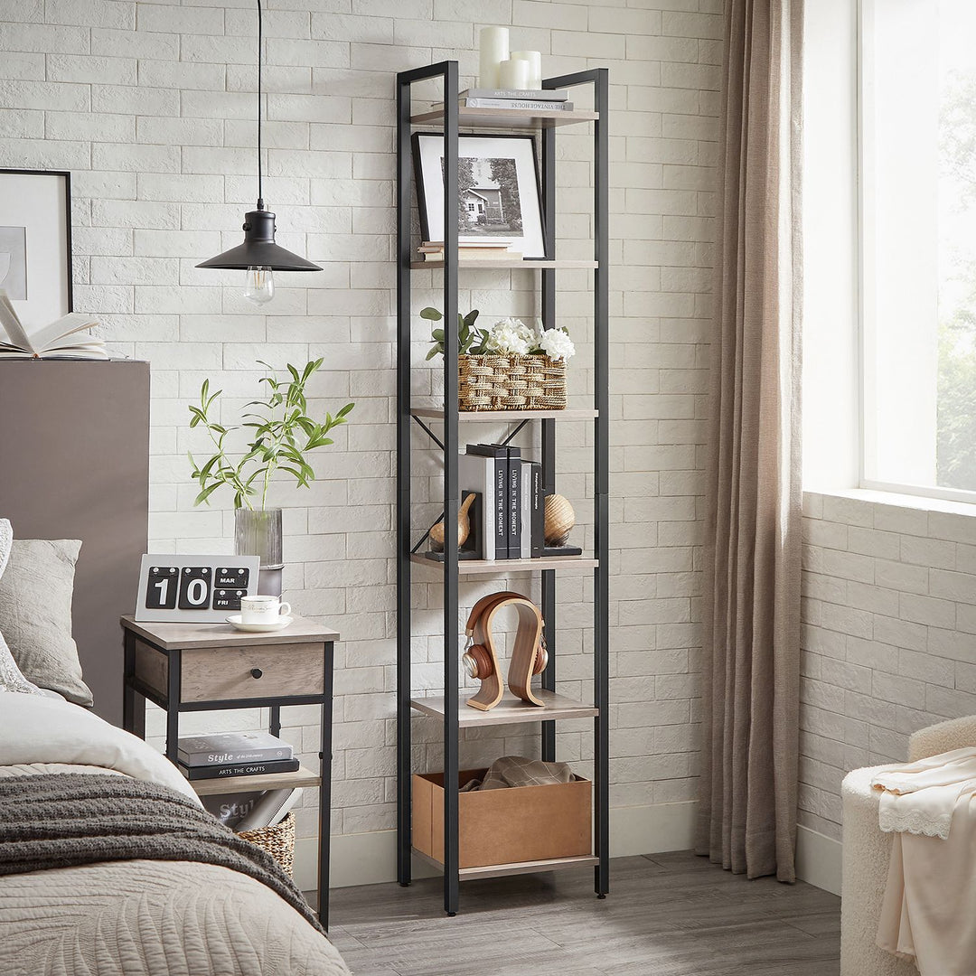 VASAGLE 6 Tier Standing Bookshelf