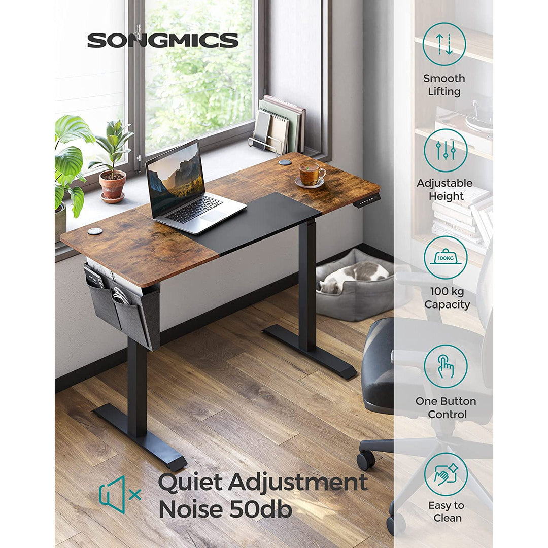 SONGMICS Electric Standing Desk 60 x 140 x (72-120) cm