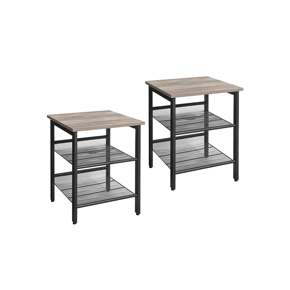 Steel Frame Nightstand Set