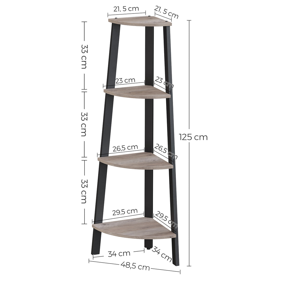 4-Tier Corner Shelf Unit