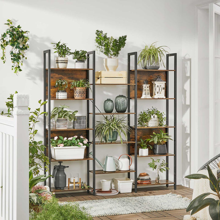 Large Bookshelf with 14 Storage Shelves