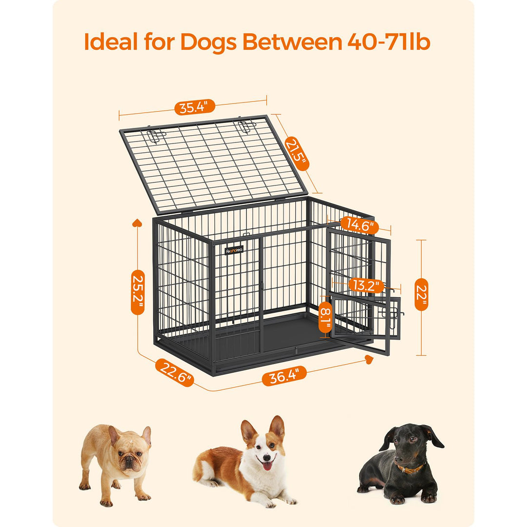 Heavy-Duty Dog Crate 92.5 x 57.5 x 64 cm