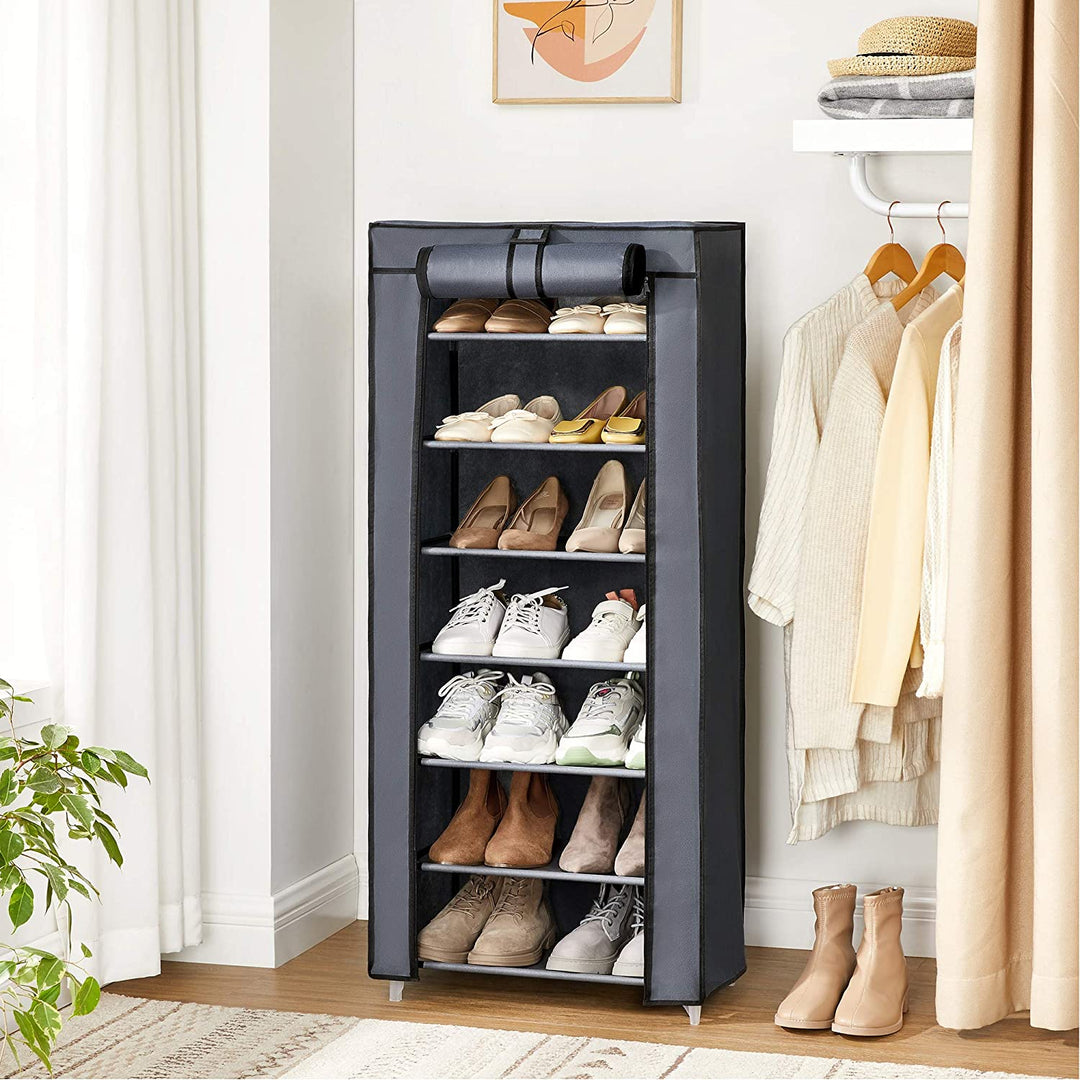 7-Tier Shoe Organiser with Cover