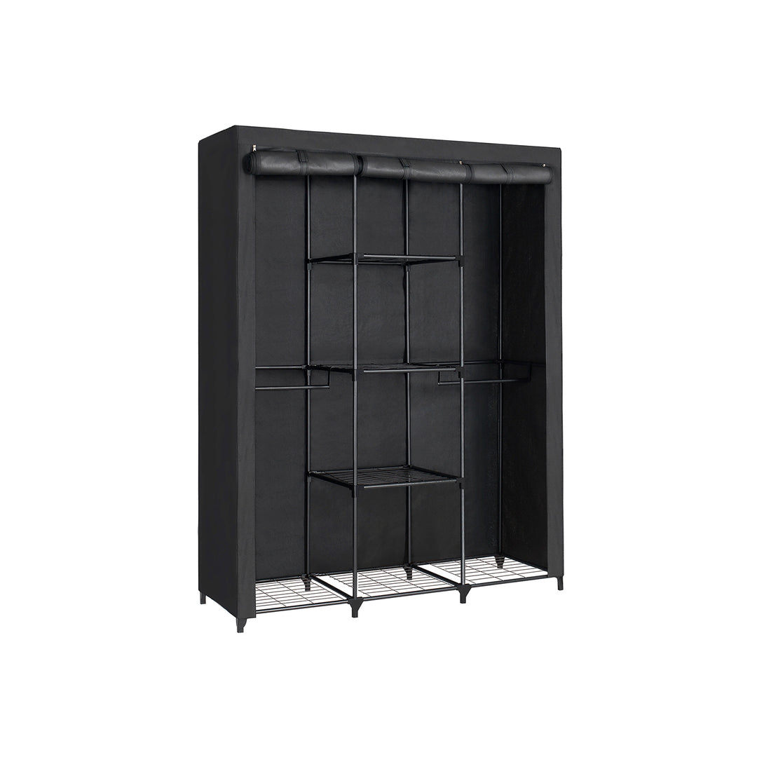 Black Portable Closet with Cover for Clothes