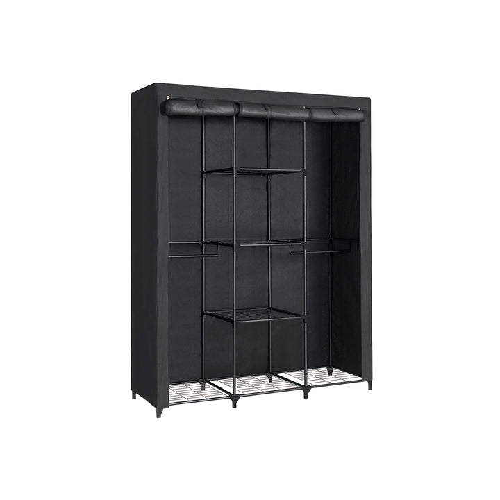 Black Portable Closet with Cover for Clothes