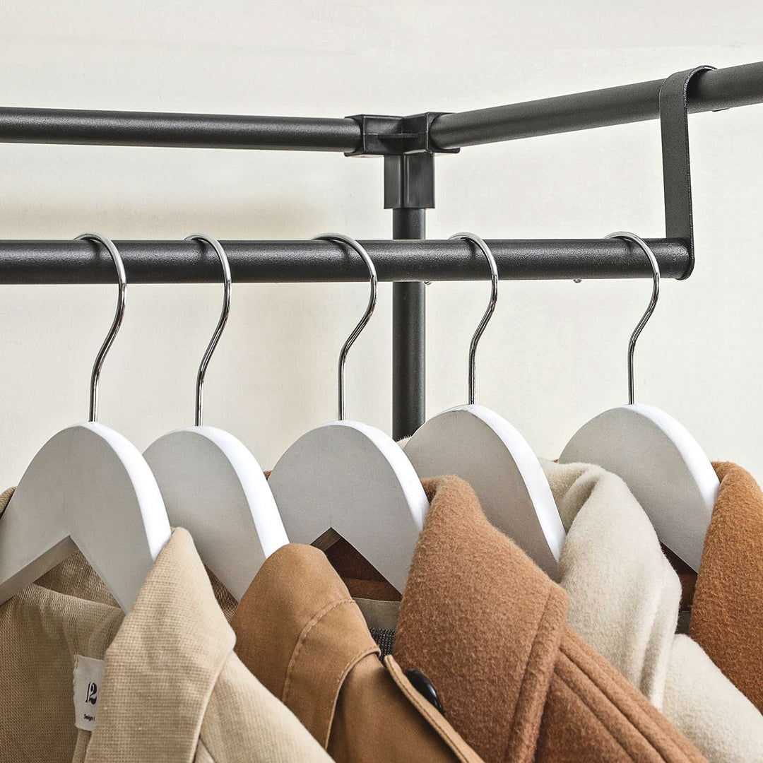 Black Portable Closet with Cover for Clothes