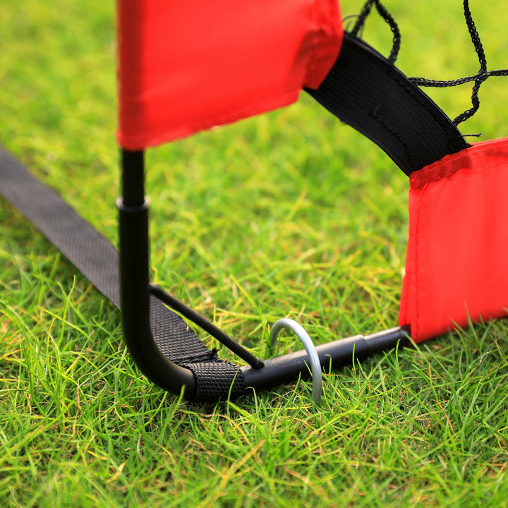 Folding Children's Soccer Goal Set of 2 Red