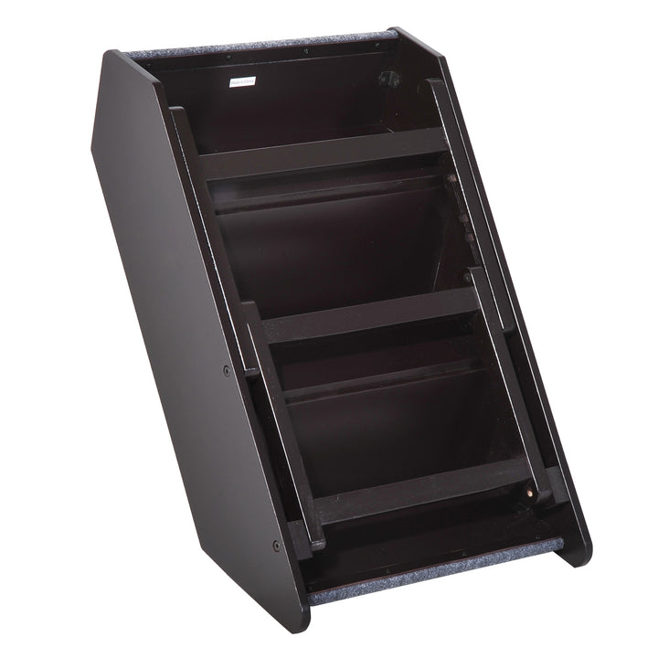 Pet-3 Steps Ladder Ramp-Dark Brown