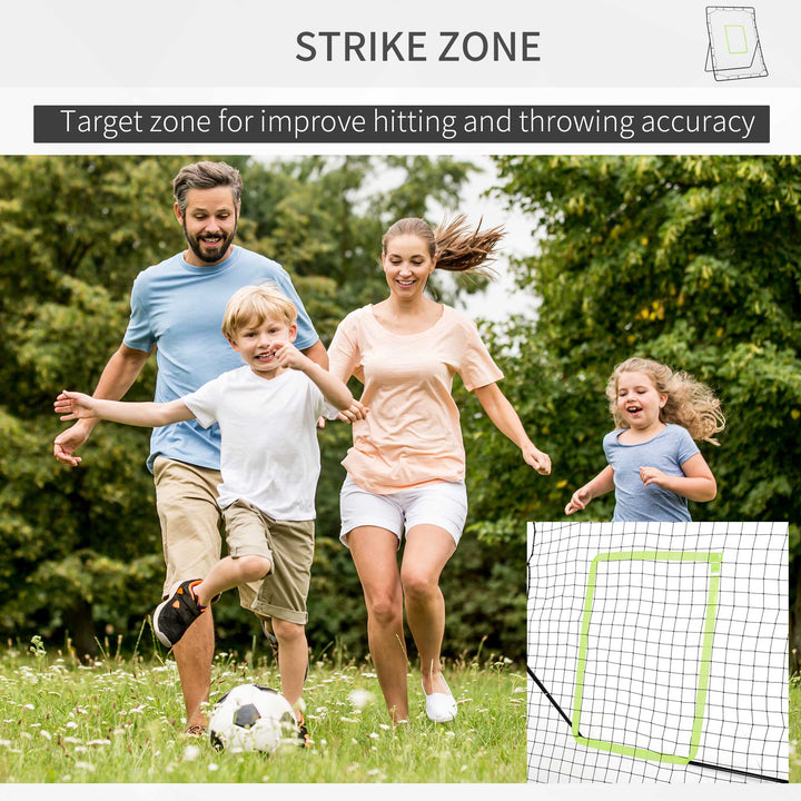 Football Rebounder Net Kids Adults Soccer  Game Spot Baseball Softball Training Aid Practise Target Strike Shot Goal Play