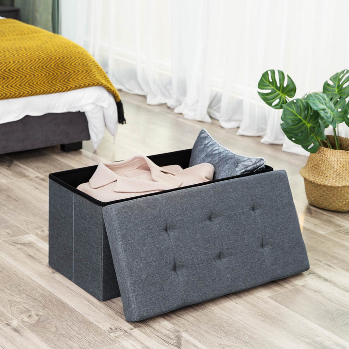 Fabric Storage Ottoman