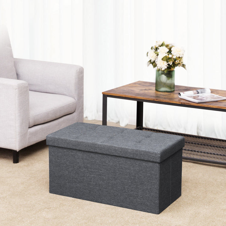 Fabric Storage Ottoman