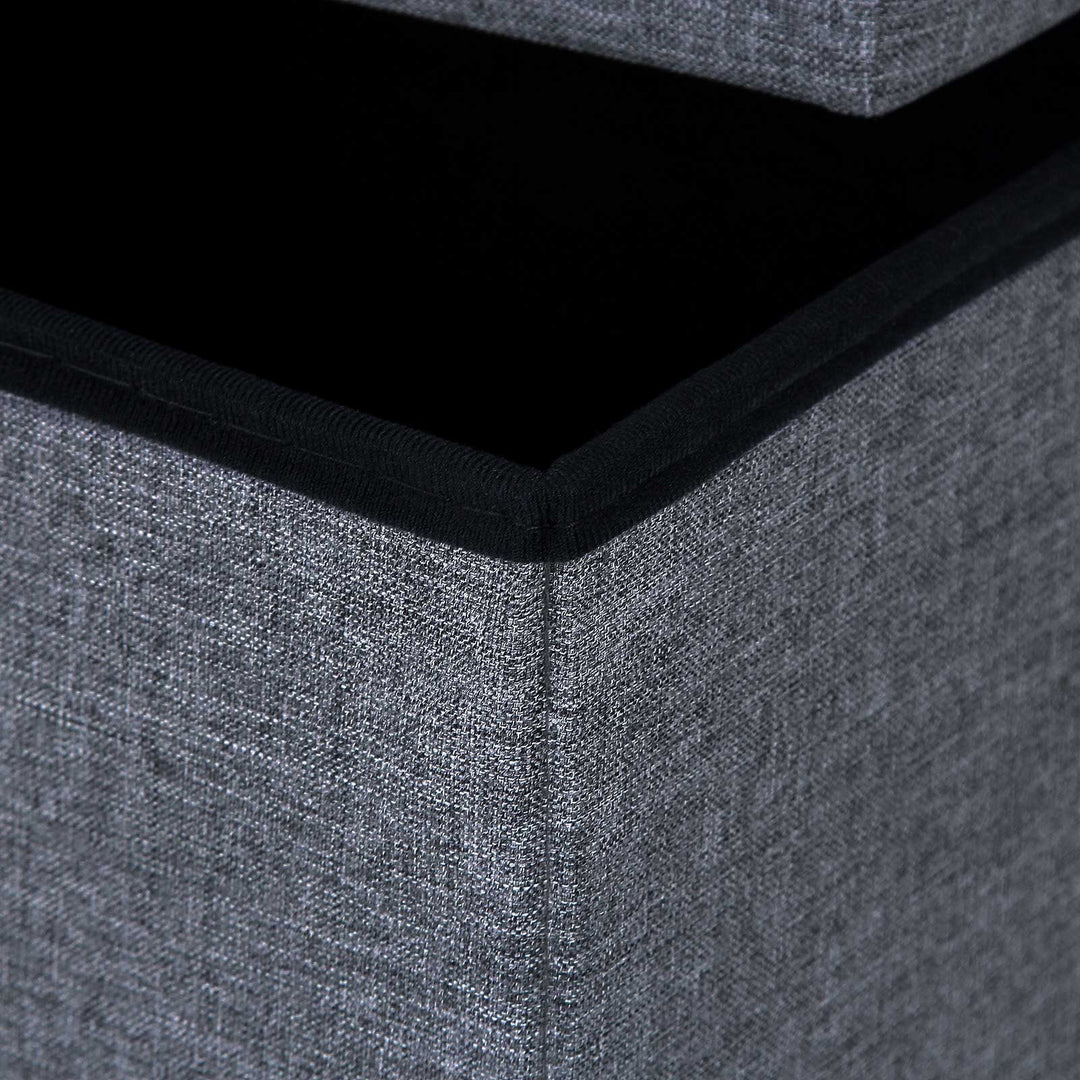 Fabric Storage Ottoman