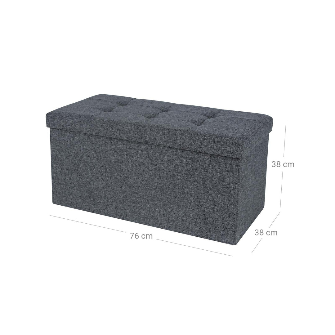 Fabric Storage Ottoman