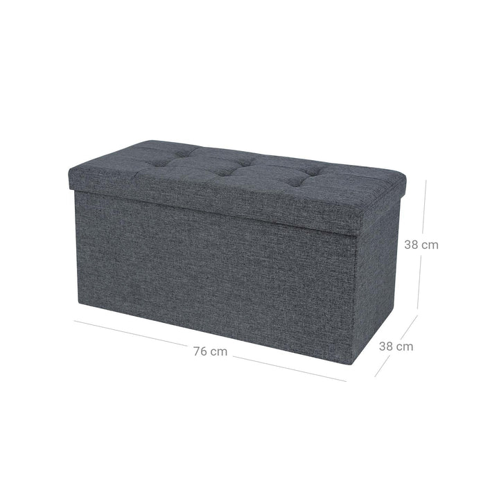 Fabric Storage Ottoman