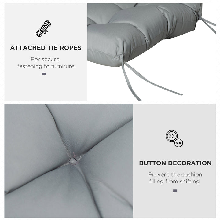 Garden Back Chair Cushion, Comfortable Patio Seat Cushion Pad with Backrest for Outdoor &amp; Indoor Use
