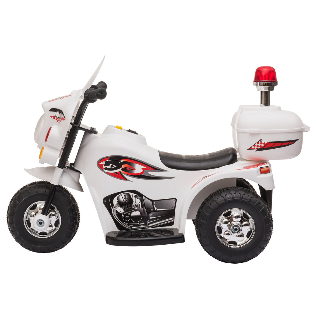 Toddlers Electric PP Motorcycle Ride On Trike White