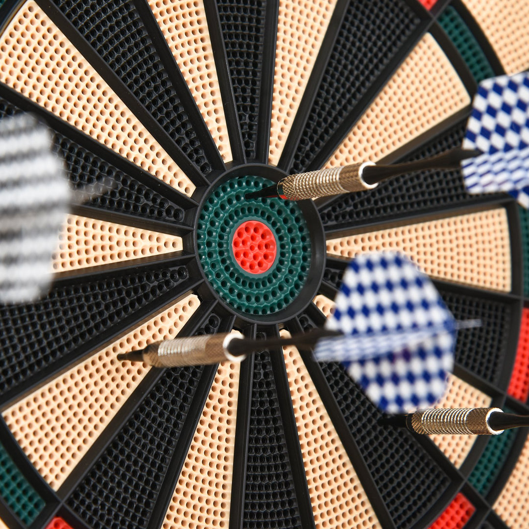 Plastic Electronic Dartboard w/ 6 Darts Black