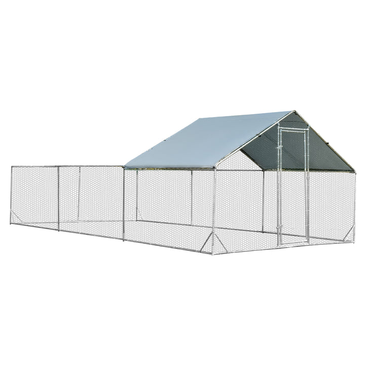 Large Metal Walk-in Chicken Coop w/ Waterproof