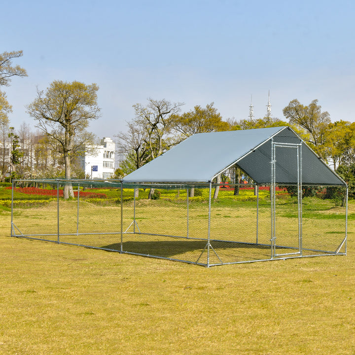 Large Metal Walk-in Chicken Coop w/ Waterproof