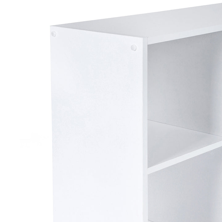 White 5-Grid Bookcase