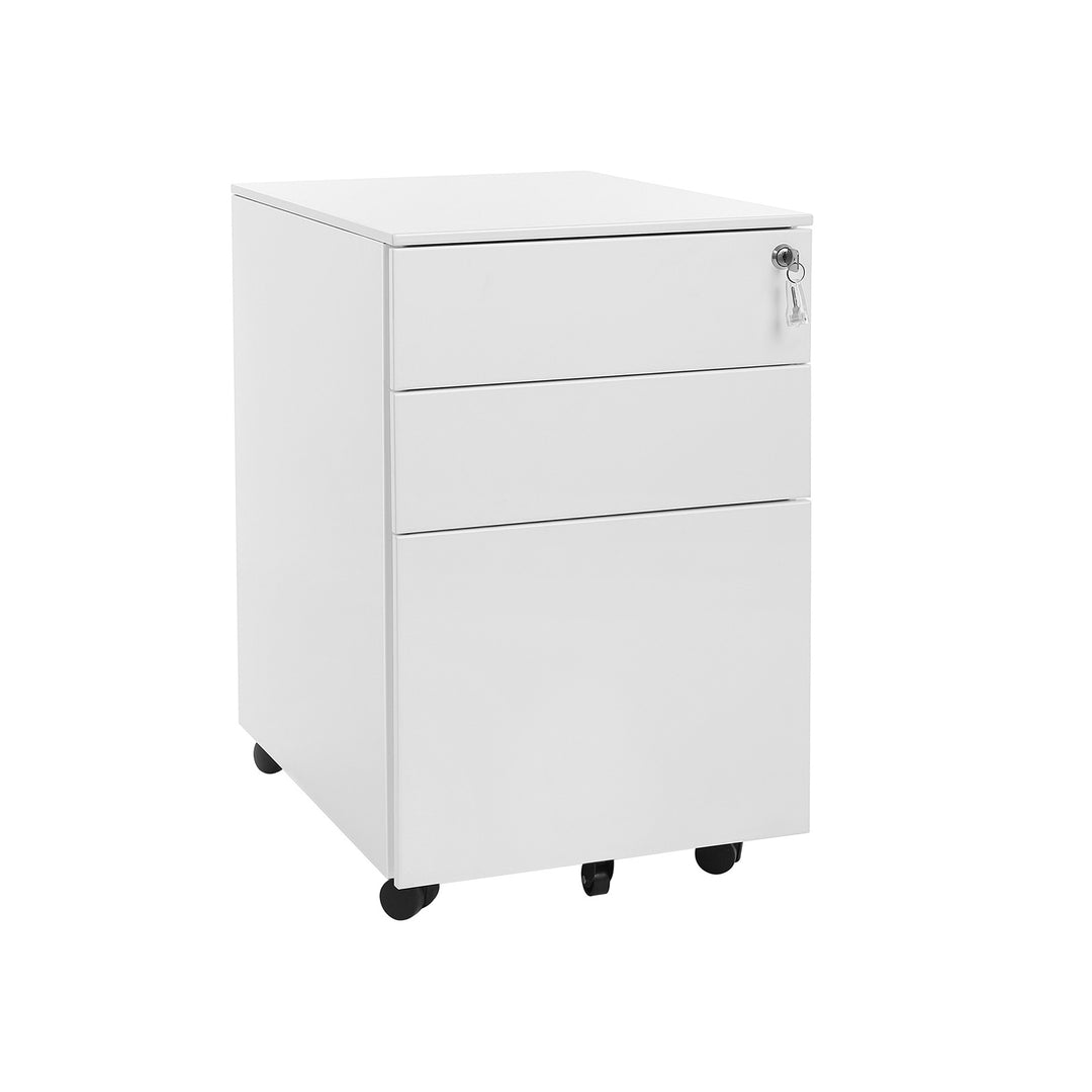 White Steel File Cabinet