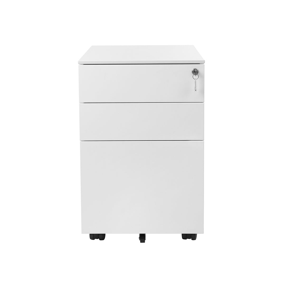 White Steel File Cabinet