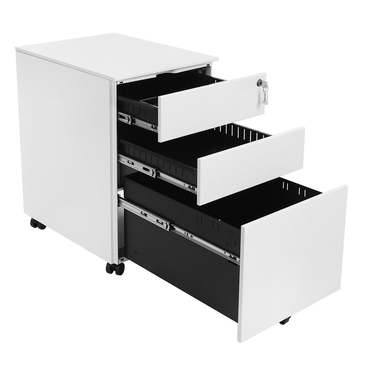 White Steel File Cabinet