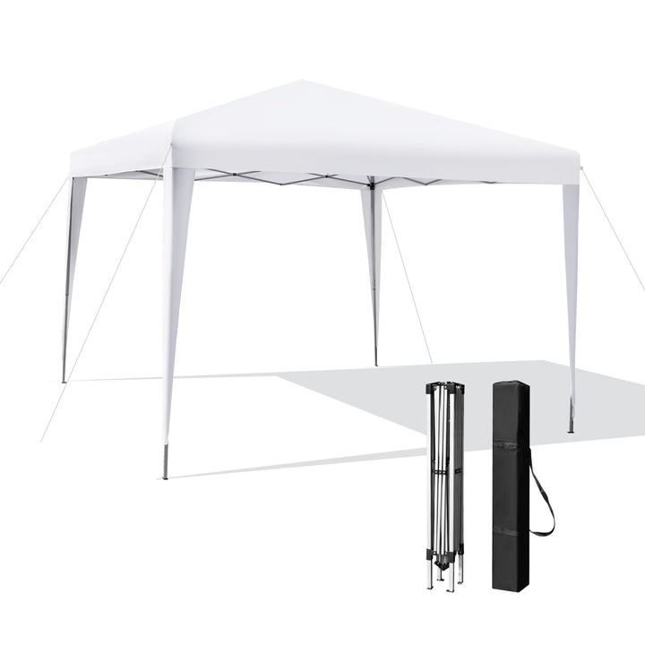 Outdoor Portable Instant Pop-up Canopy with Carrying Bag-White