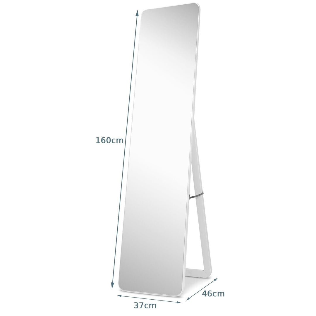 Free-standing Full Length Mirror-White