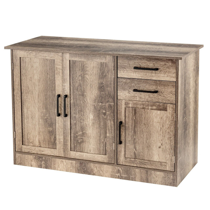 Multifunctional Kitchen Buffet Cabinet with 2 Drawers and 3 Doors