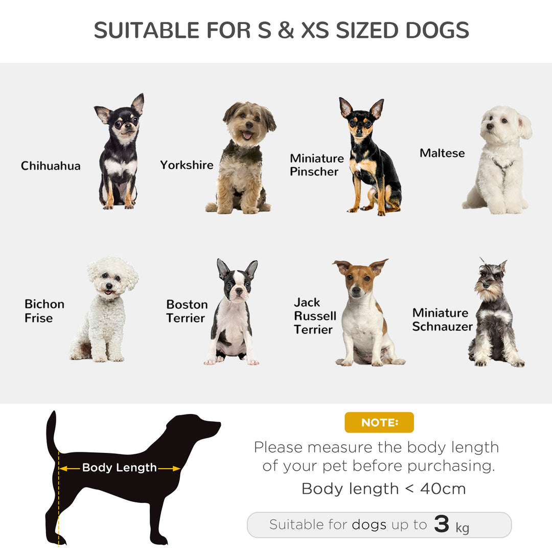 Dog Sofa Bed for XS-Sized Dogs, Pet Chair with Hidden Under Seat Storage, Cat Sofa Lounge with Removable Soft Cushion, Thick Sponge, Wooden Frame