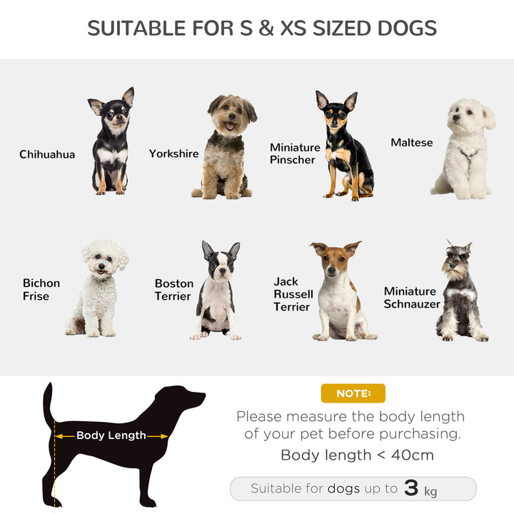 Dog Sofa Bed for XS-Sized Dogs, Pet Chair with Hidden Under Seat Storage, Cat Sofa Lounge with Removable Soft Cushion, Thick Sponge, Wooden Frame