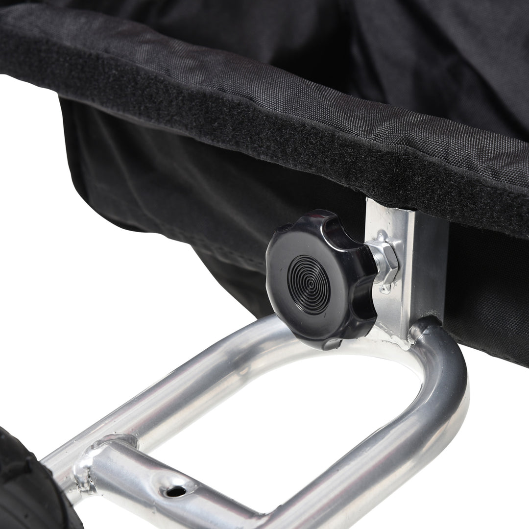 Collapsible Bike Trailer 2-Seater for Baby Bicycle with Pivot Wheel Suitable For 18 Month + Child Orange