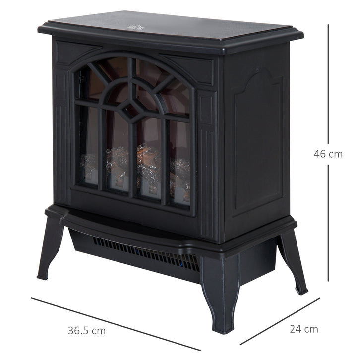 Electric Heater, 1000W/2000W-Black