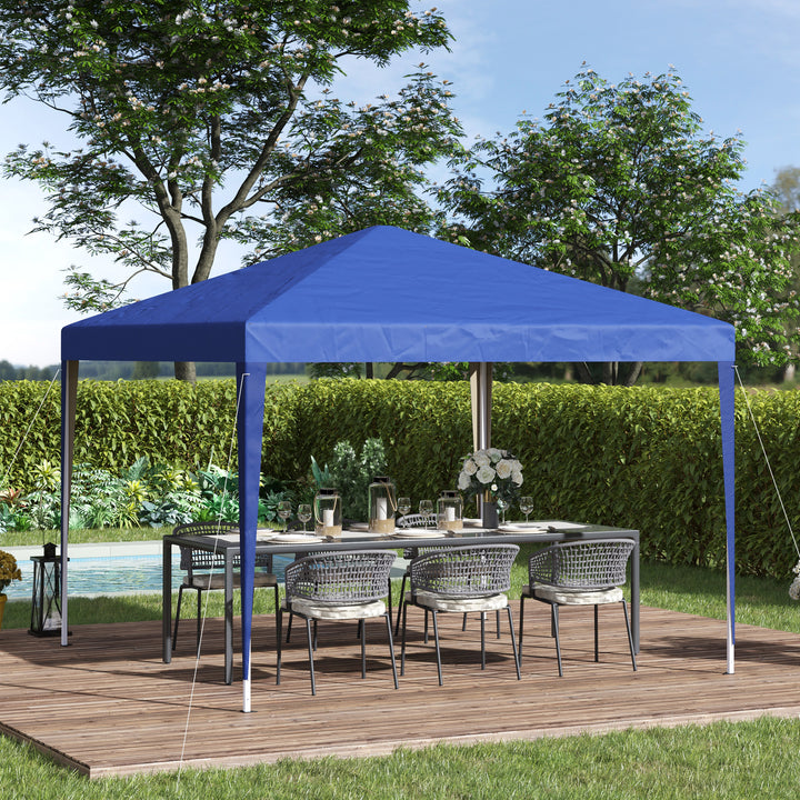 Garden Pop Up Gazebo Marquee Party Tent with Carrying Bag 3 x 3m - Blue