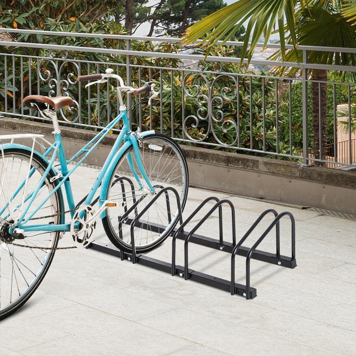 Bike Parking Rack, 95Lx33Wx27H cm, Steel-Black