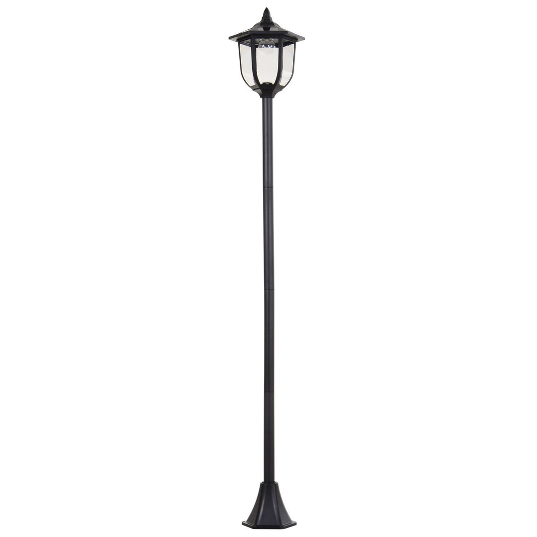 Tall Free-Standing Garden Lamp Post- Black