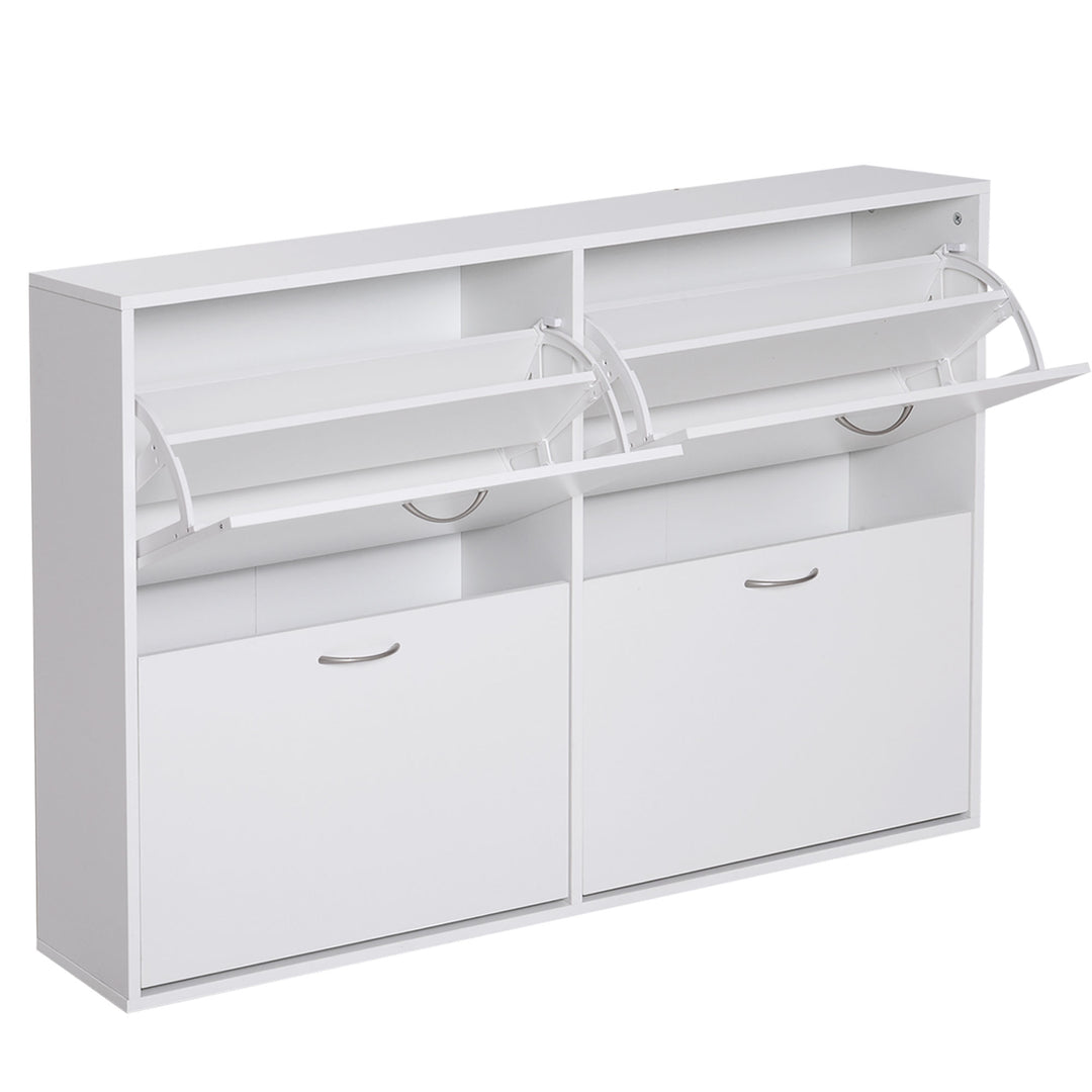 Shoe Cabinet, 120Lx24Wx81H cm, Particle Board-White