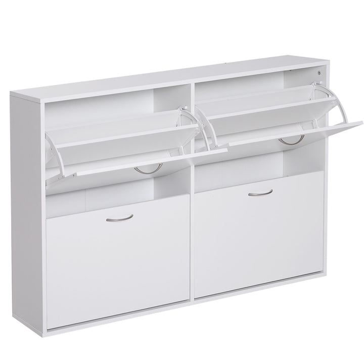 Shoe Cabinet, 120Lx24Wx81H cm, Particle Board-White