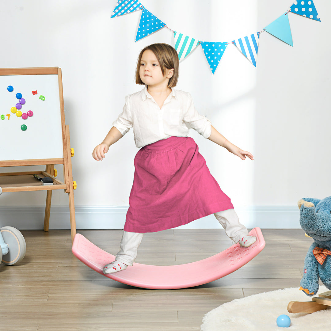 Balance Board, Wobble board, Exercise Balance for Ages 3-6 Years - Pink