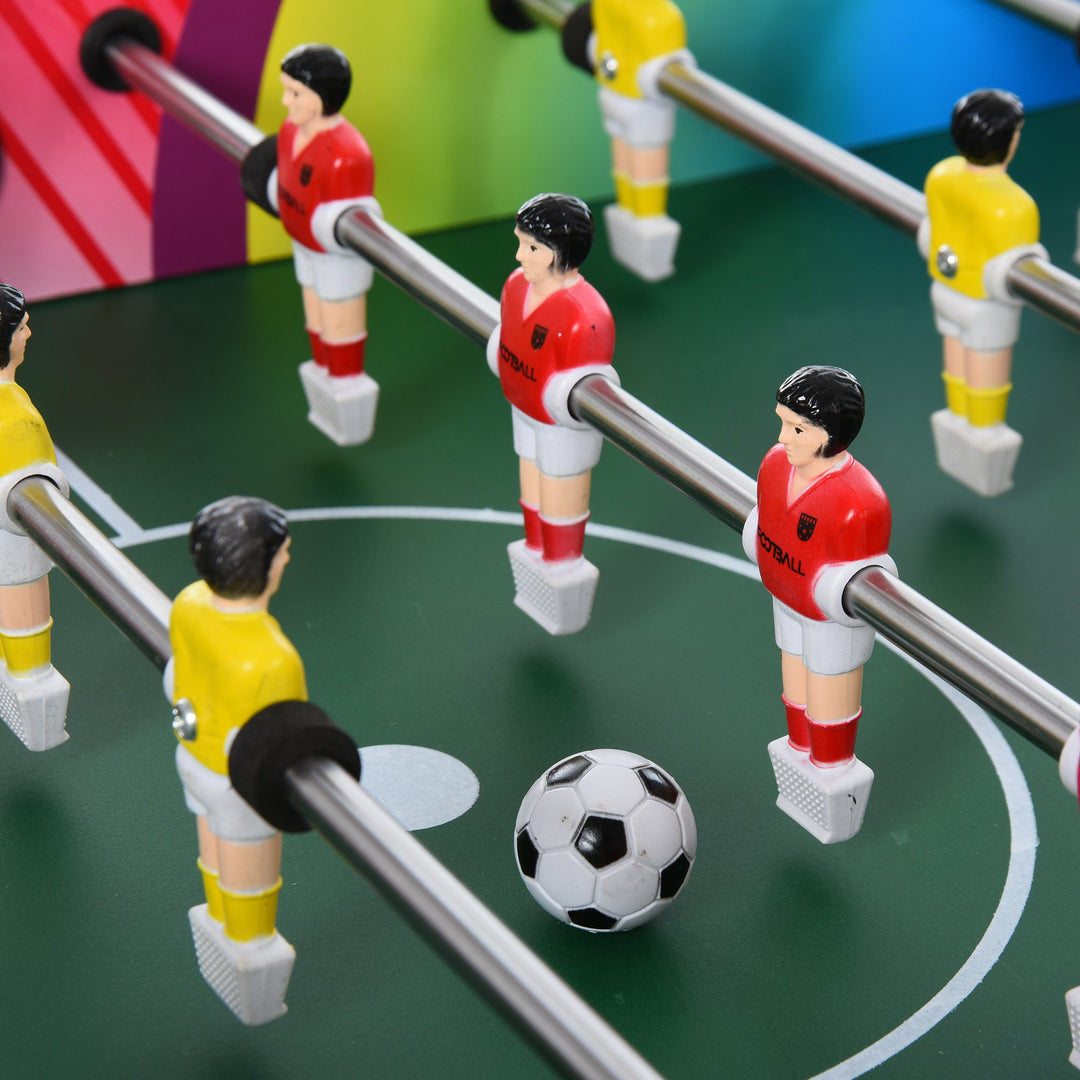 2.8ft Foosball Table Football Game Table Arcades Competition Sized for Indoor, Game Room, Bars