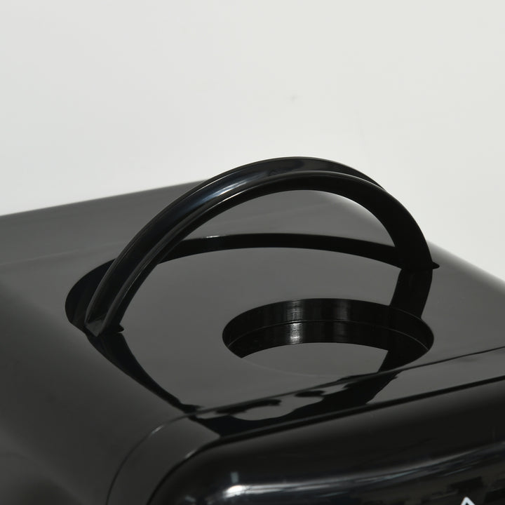 4 L/6 Can Mini Fridge, AC+DC Portable Cooler &amp; Warmer for Skincare, Makeup, Cosmetics, Food, for Bedroom, Home, Caravan, Car, Black