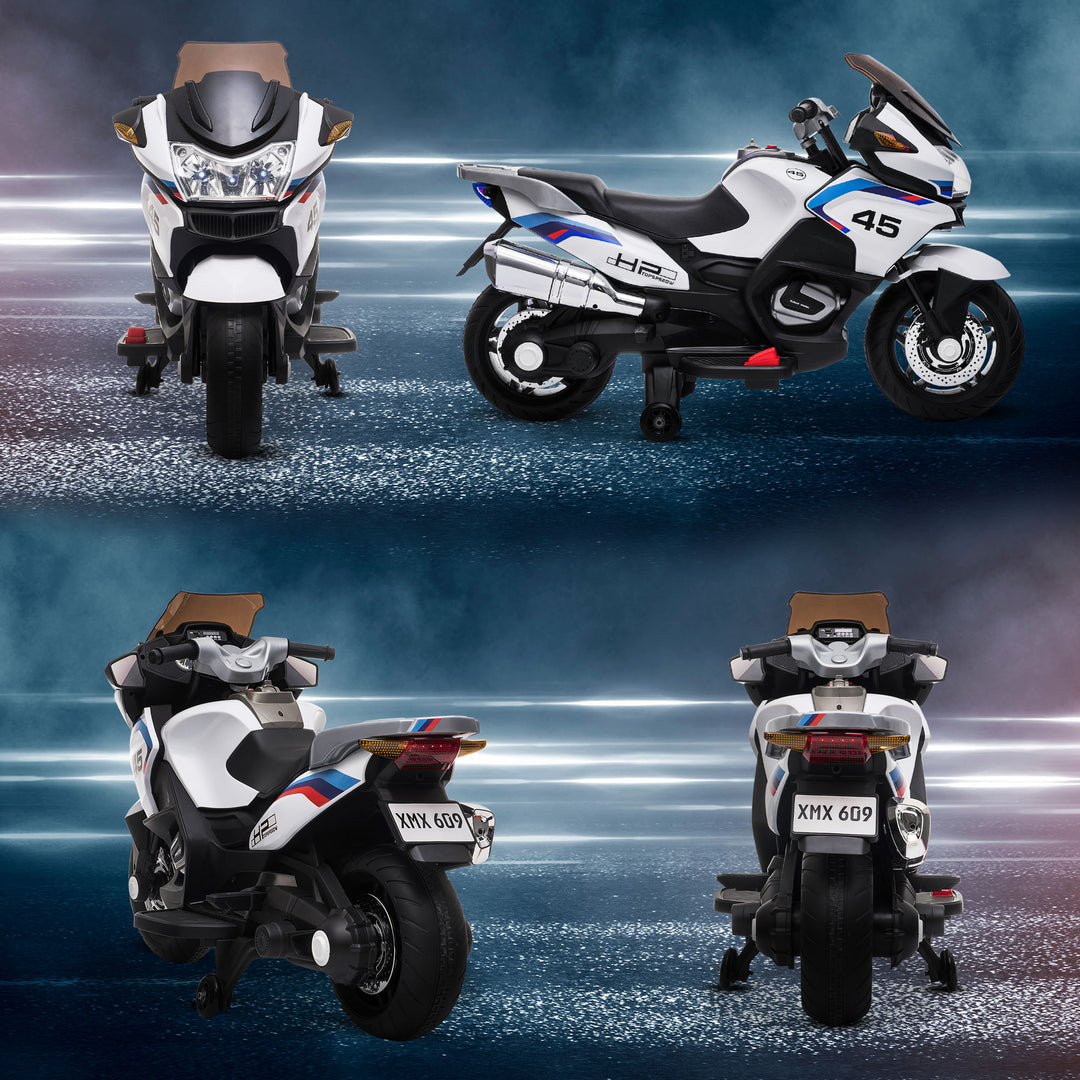 12V Electric Motorbike 3-6 KM/H White