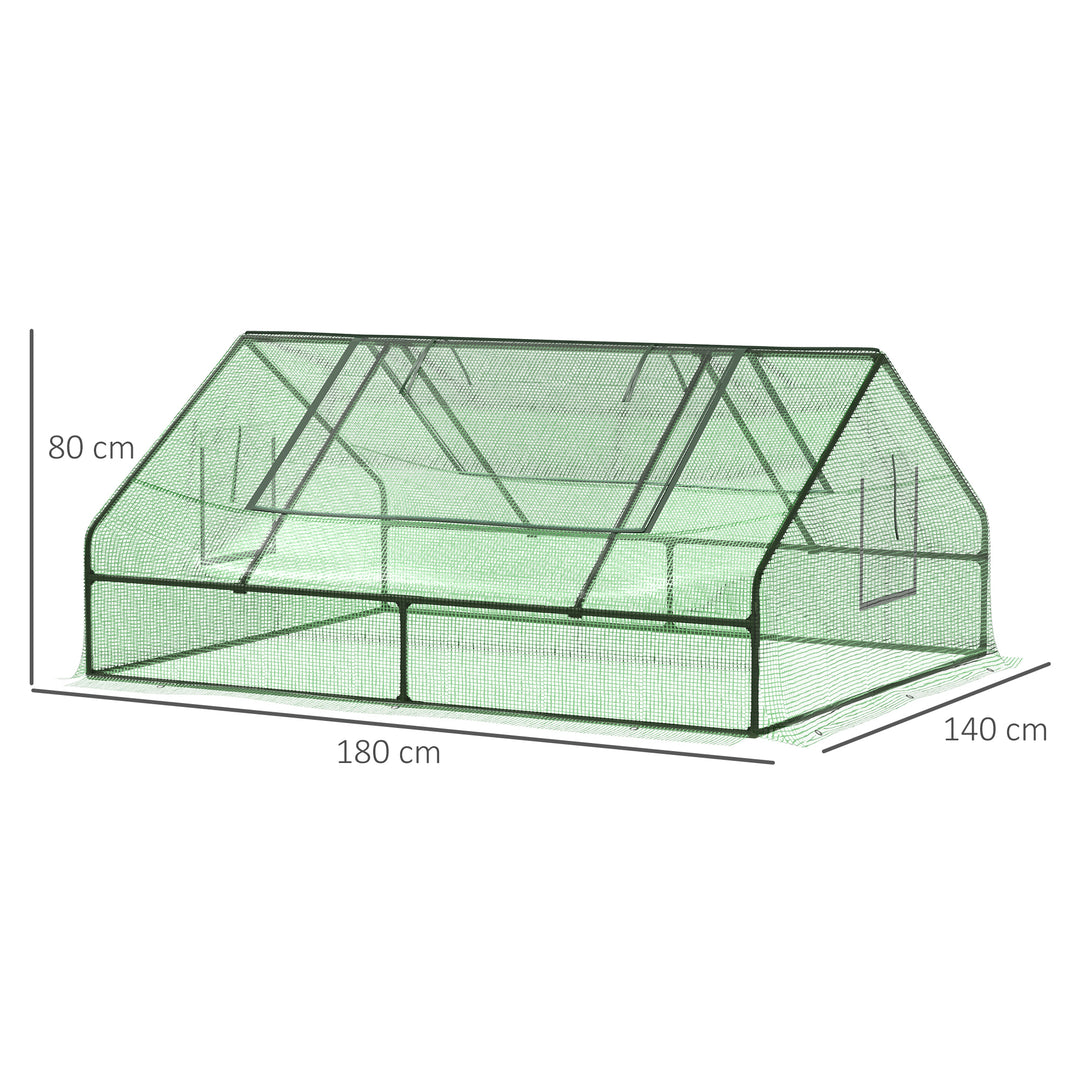 Mini Greenhouse Portable Flower Planter For Garden w/ Zipper