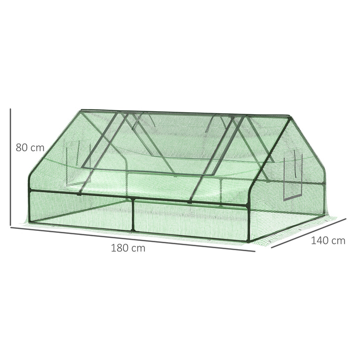 Mini Greenhouse Portable Flower Planter For Garden w/ Zipper