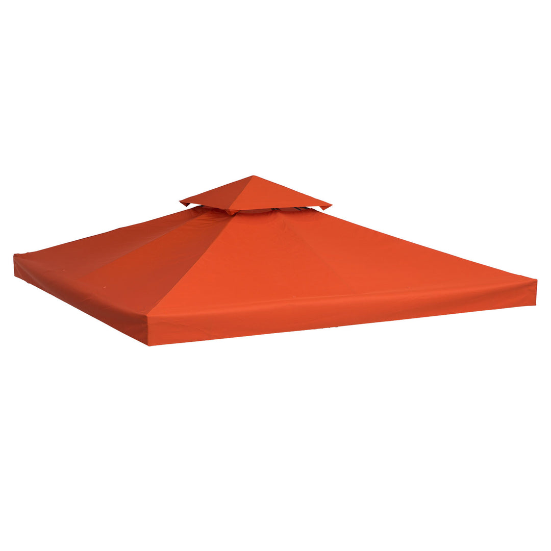 Gazebo Replacement Canopy 3x3 m-Rusty Red